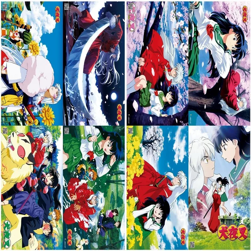 

Anime Inuyasha Poster Home Room Wall Kraft Paper Decorative Painting 42x29cm A Set of Eight
