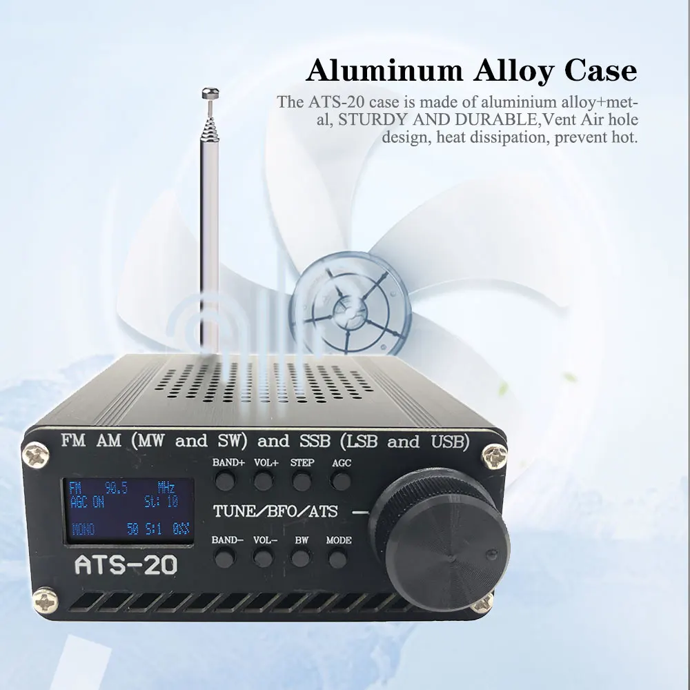 Собранный SI4732 все Диапазонный радиоприемник FM AM (MW & SW) SSB (LSB USB) с литиевой