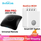 Универсальный пульт дистанционного управления Broadlink RM4 PRO Wifi IR RF BestCon MCB1 Wifi умный переключатель дистанционное управление сделай сам переключатель через Broadlink