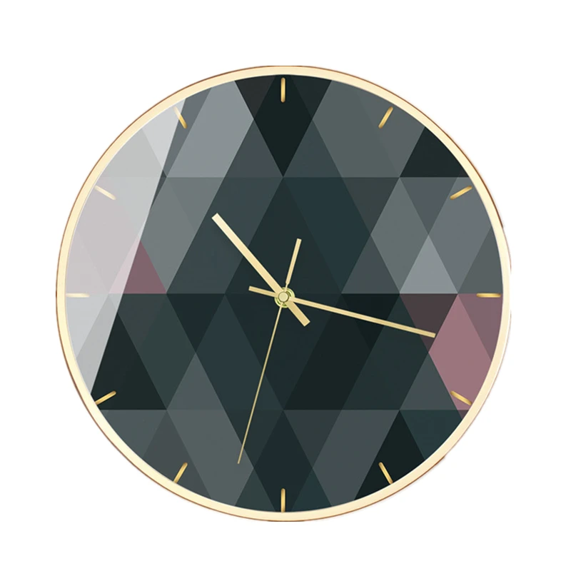 

Simple Metal Wall Clock Living Room Round Light Luxury Numbers Wall Watch American Silent Zegar Na Sciane Home Garden EH50WC