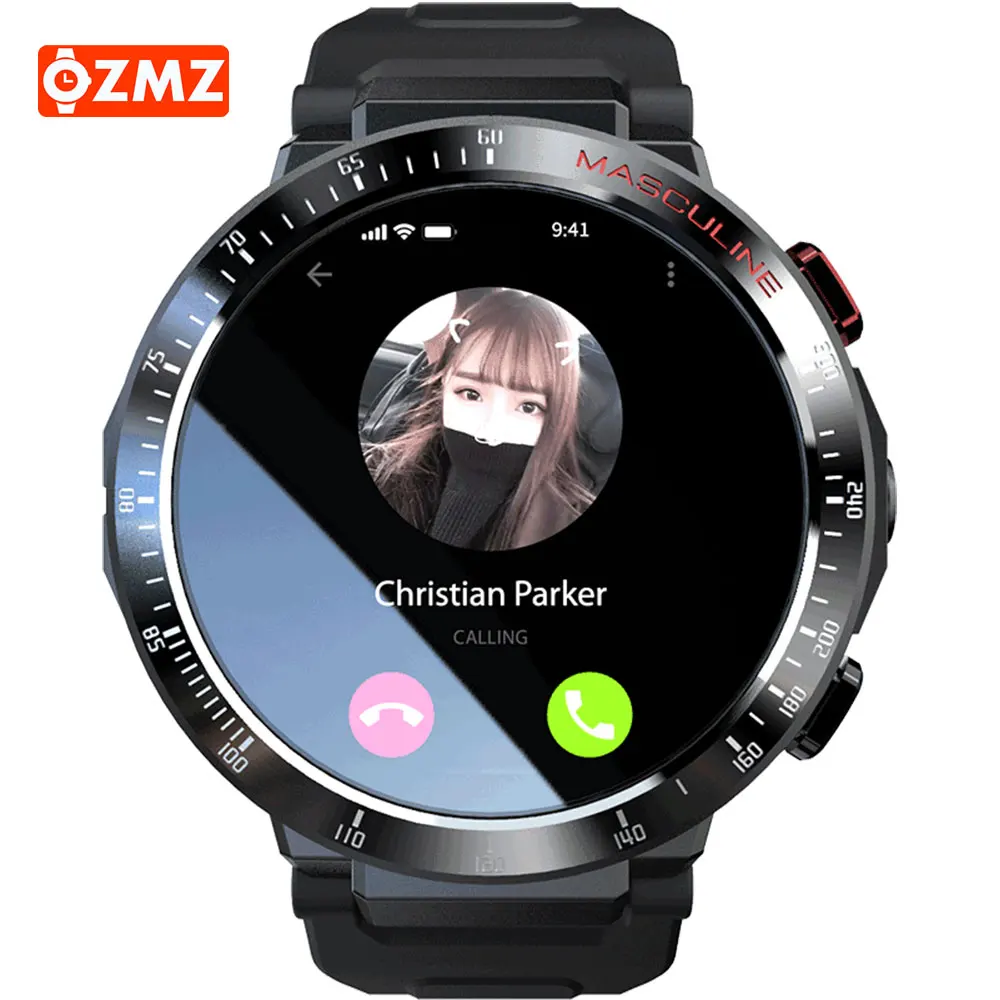 

OZMZ Z28 Bluetooth Call Smart Watch GPS 4G Network 8MP Camera 1GB 16GB Heart Rate Monitor Music Sport Smartwatches for Men Women