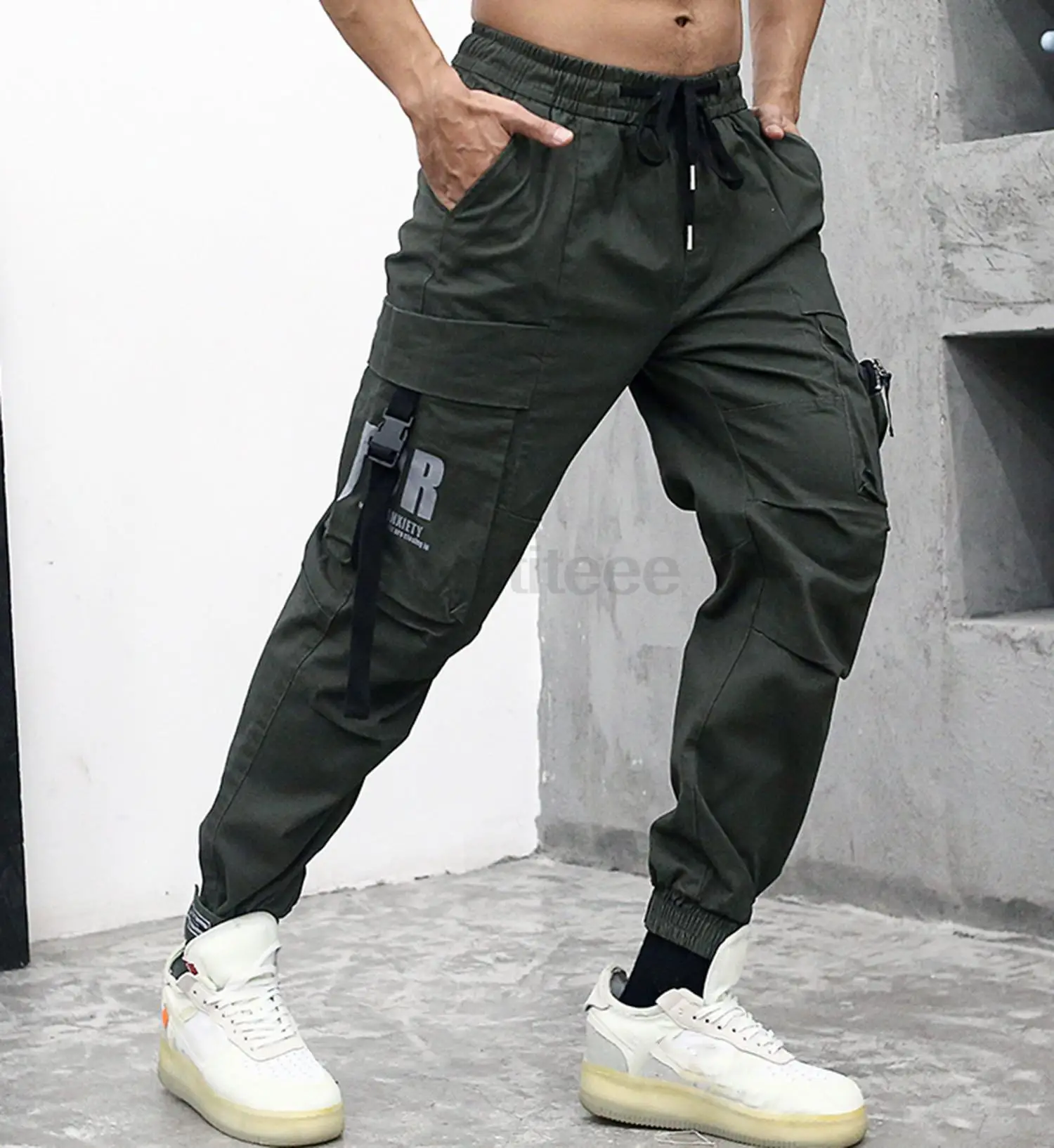 

Мужские Молодежные ремни с несколькими карманами городская теходежда тактические боевые Карго повседневные брюки