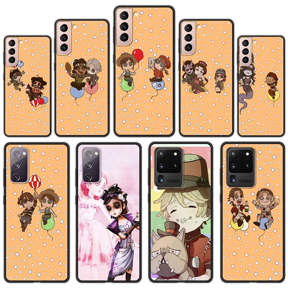 

Hot Game Identity V Cute Phone Case For Samsung Galaxy S21 Ultra S20 FE S10 S9 Plus S10E S8 Note 20 10 Lite Silicone Black Cover