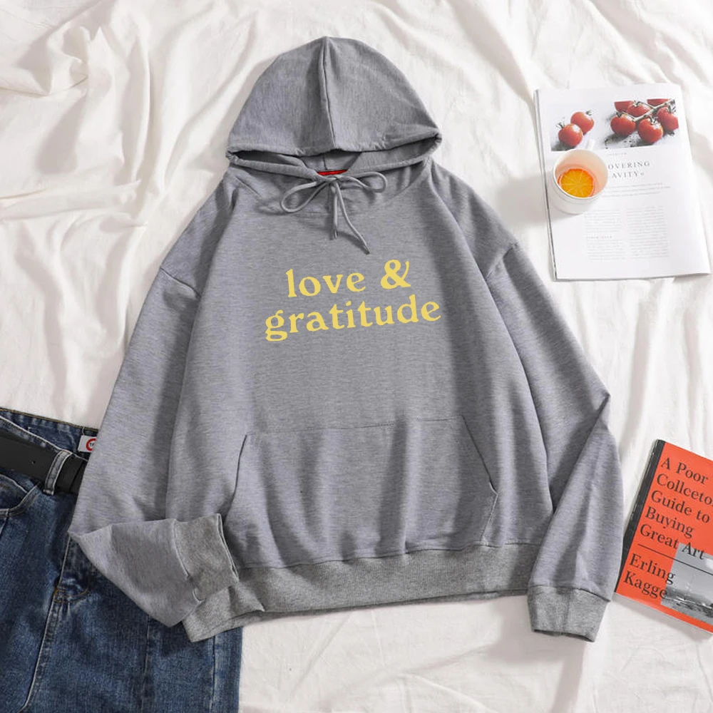 Korean Couple Hoodies Love Letter Print Harajuku Sweatshirts Women Hip Pop Simple Streetwear Oversized Sweetshirts Ropa De Mujer