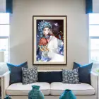 DIY алмазная живопись Китайская Пекинская опера иероглиф полный квадраткруглая дрель Алмазная вышивка крестиком ручной работы домашний декор