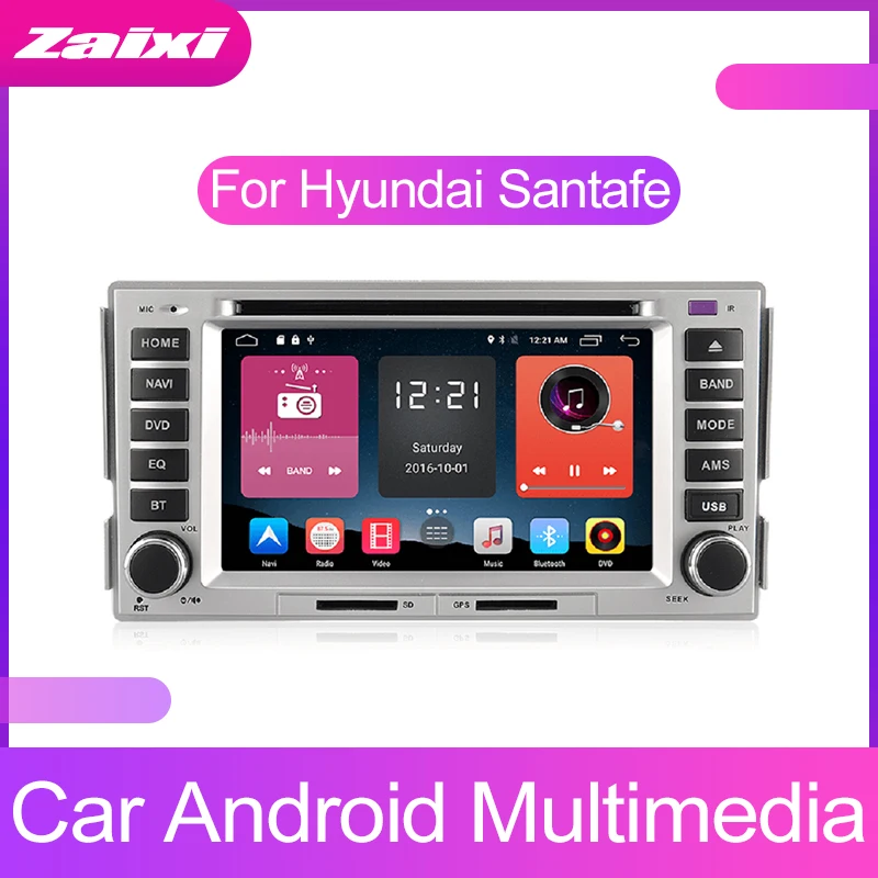 ZaiXi Android 2Din Car MP5 Multimedia Video Player GPS Car Radio Auto Radio Stereo Audio For Hyundai Santafe 2006~2015