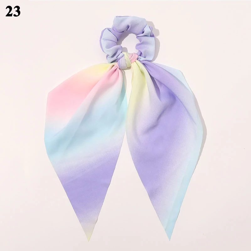 

Women Long Hair Ribbon Ponytail Hair Scarf Cashew Flowers Tie-dye Hair Rope Floral Print Scrunchies Hair Accessories Hairband