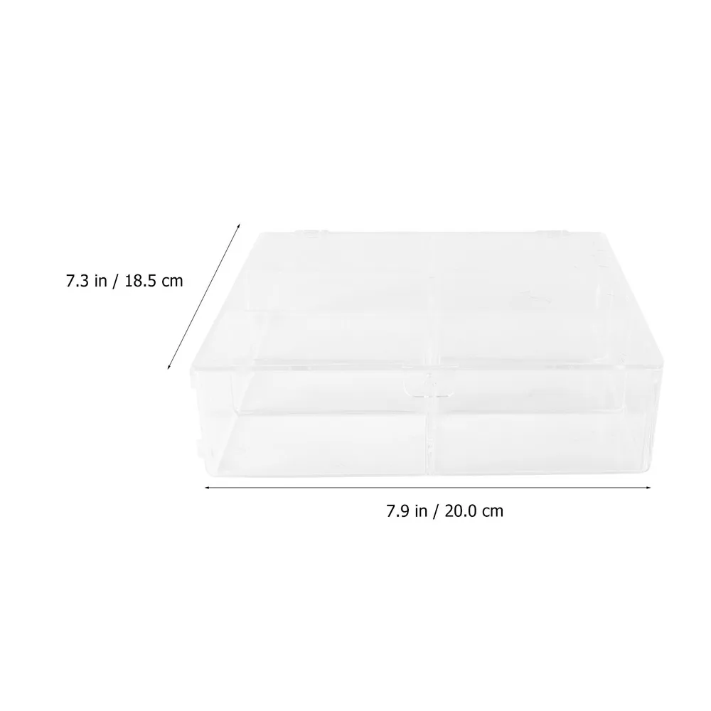 

1Pc Storage Box Household Display Rack Desktop Storage Shelf Box Transparent