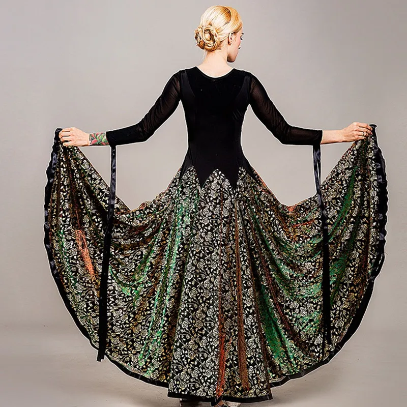 Стандартное танцевальное платье для бальных танцев вальс танцевальные костюмы
