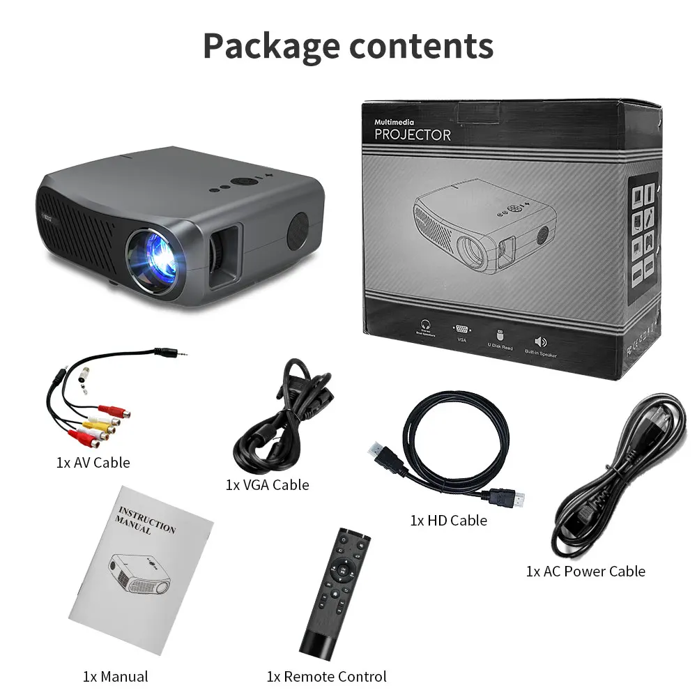 Full Hd проектор 1080 P Bluetooth Wifi домашний кинотеатр Led Android Поддержка просмотра 4K