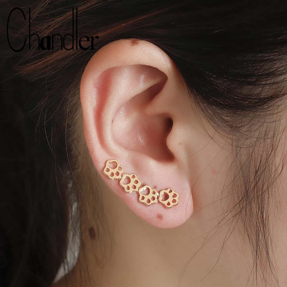 Симпатичные серьги Chandler для скалолазания с изображением кошек и собак ползания