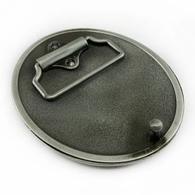 Классическая Бирюзовая Цветочная металлическая пряжка для ремня в Западном