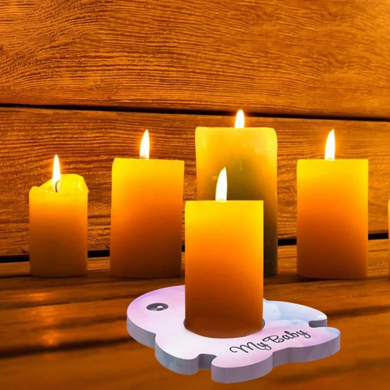 

Flower Shape Candlestick Epoxy Resin Mold Coaster Cup Mat Casting Silicone Mould