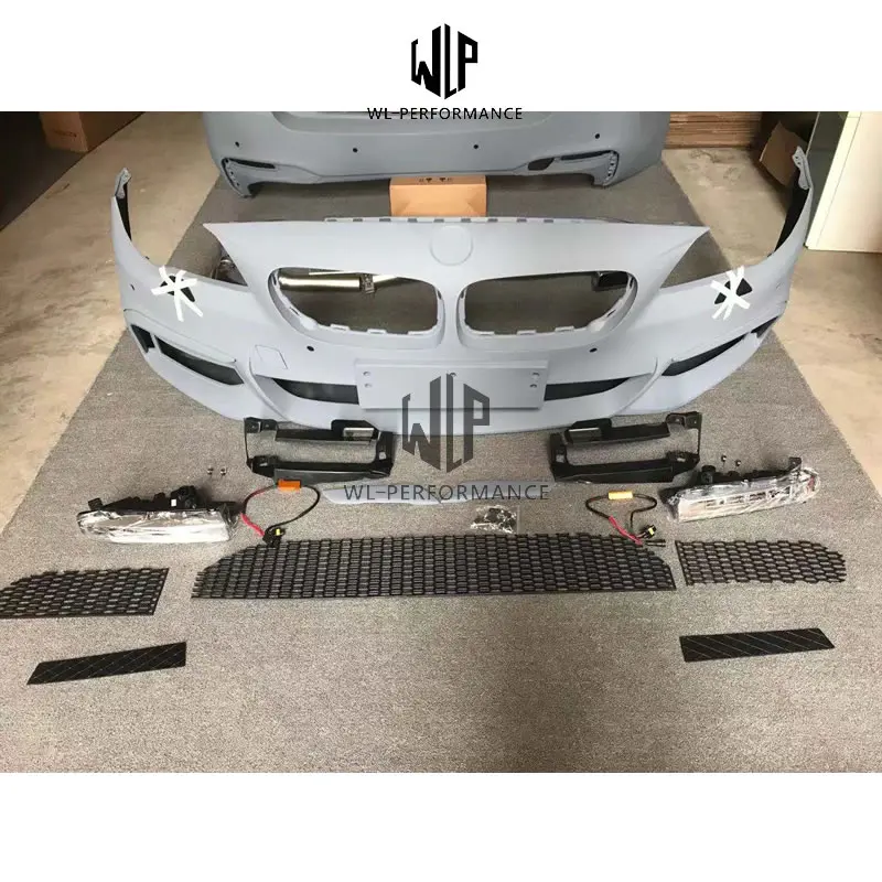 G30 G38 m Style Pp Unpainted Front Bumper Rear with Light Tail Tube for Bmw 5 Series F10 F18 523 528 Body Kit 10-17 |