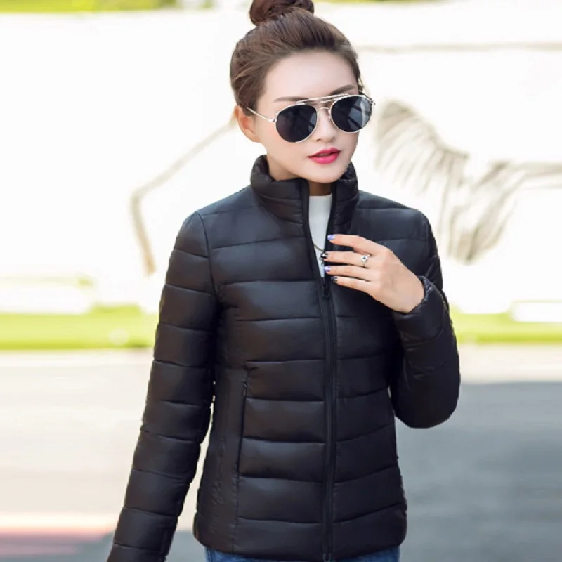

autumn/winter women's coat short jacket cotton liner outerwear down jacket women's parkas slim women's clothing light jacket
