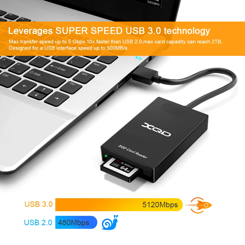 USB 3 0 XQD кард-ридер устройство для чтения и передачи данных Sony M/G серии Windows/Mac OS ПК