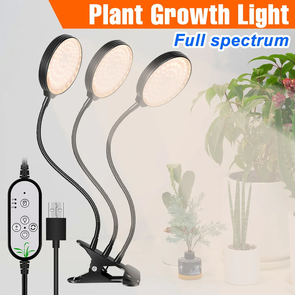 

LED Growth Light Full Spectrum Plant Lamp USB Hydroponic Light Bulbs Waterproof LED Phyto Lamp Greenhouse Seeds Grow Fitolamp