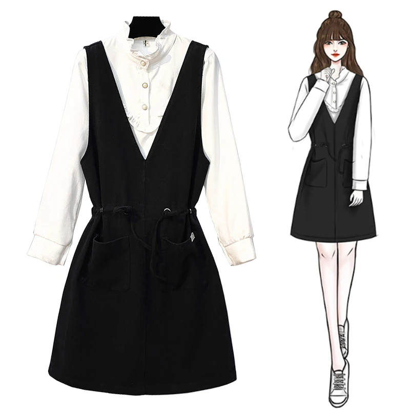 Trytree/осенний женский костюм из двух предметов однотонный Повседневный Топ