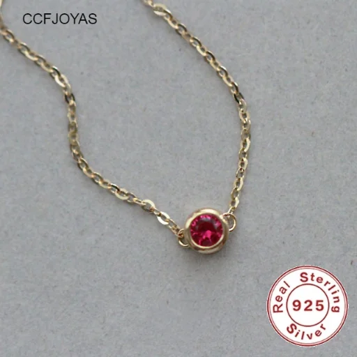 

CCFJOYAS 100% S925 Sterling Silver Plated 14K Gold Bracelet for Women Red niche ins Fine Temperament Bracelet Best Gift
