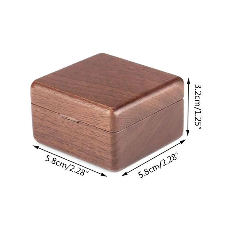 Коробка для обручального кольца коробка деревянная стандартная декоративная