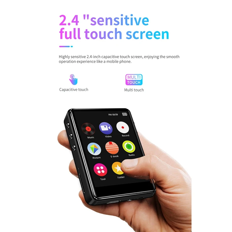 Mp3-плеер X62 Full Sn Bluetooth 5 0 Hi-Fi ультратонкий USB 2 8 Гб | Электроника