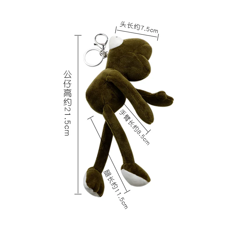 Мультяшный плюшевый брелок в виде лягушки модные милые брелки животных подходит