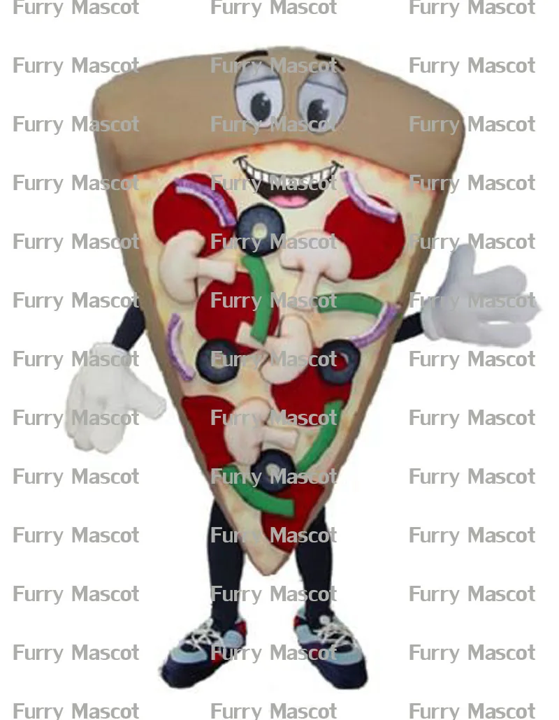 Еда пиццы Рождество Косплей унисекс милый новый талисман костюм косплей день