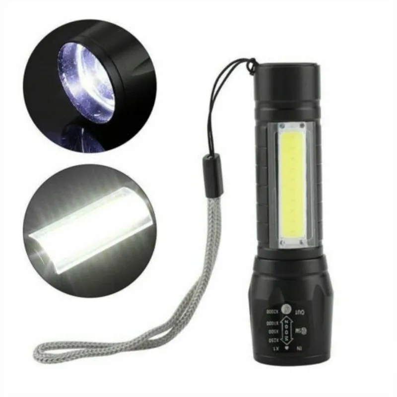 

USB Rechargeable LED Flashlight Waterproof Tactical Camping Lantern Zoomable Focus Torch Light Lamp Night Light Portable T6 COB