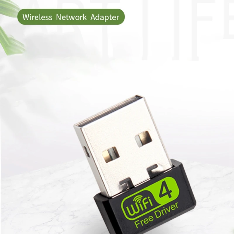 

Wireless Network Card, 150M 2.4G Drive-Free USB Wireless Network Card, Wireless WiFi Receiver
