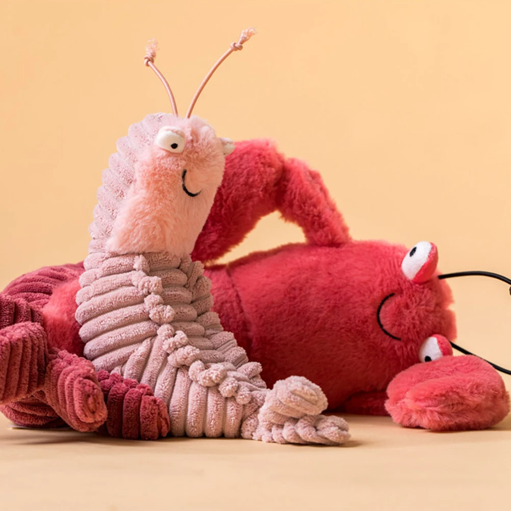 Креативные плюшевые креветки мягкие игрушки милая кукла-креветка Детская