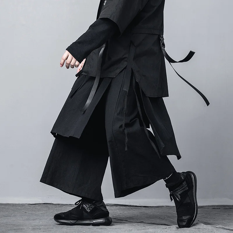 

Oversized Harajuku Pants Tactics Wind Leg Pant Streetwear Black Joggers Trousers Loose Sweat Pants One Size DG540