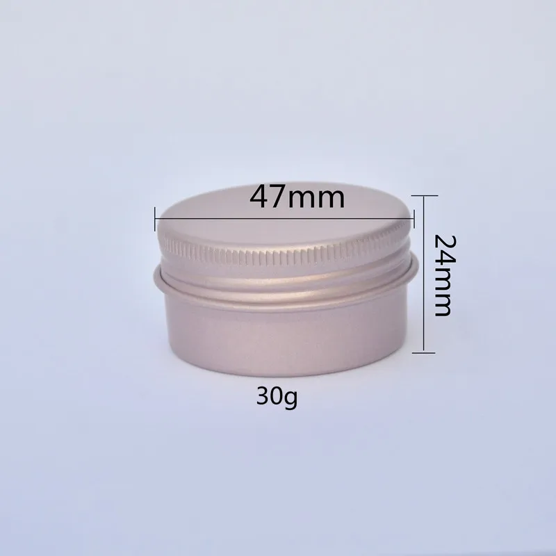 

20/50/100/200pcs 30g Rose Gold Empty Aluminum Metal Containers Liquid Makeup Cream Cans Jars for Women