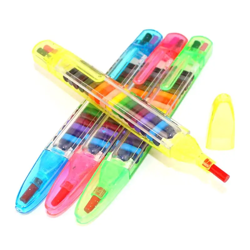 

2 Pcs Paint Drawing Crayon Pen 20 Colors Kids DIY Graffiti Pencil Children Art Supplies Painting Tool Educational Toy