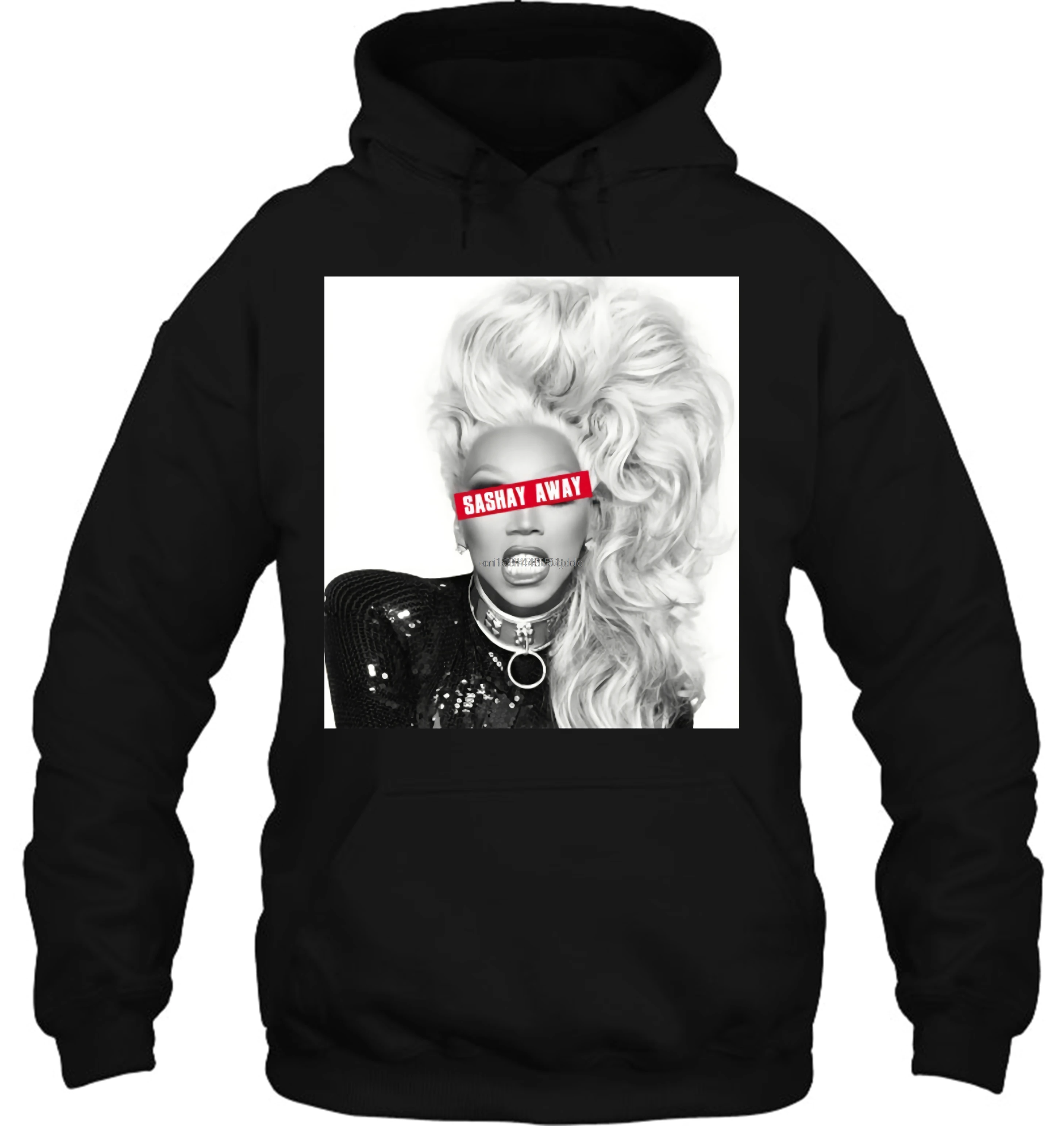 Мужская толстовка с капюшоном хит продаж RuPaul SASHAY AWAY Drag racing мужская одежда круглым