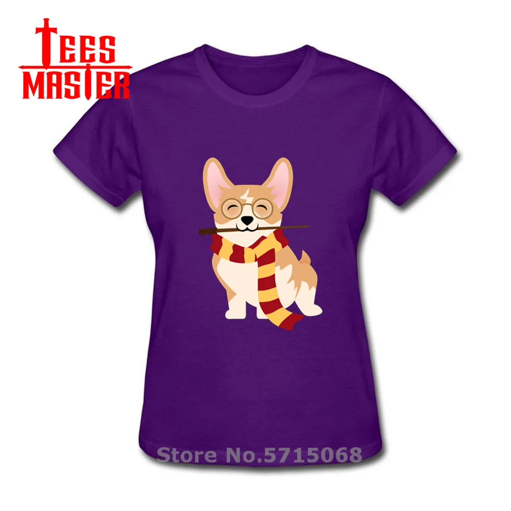 Новинка футболка с изображением Гарри корги женская забавным волшебным