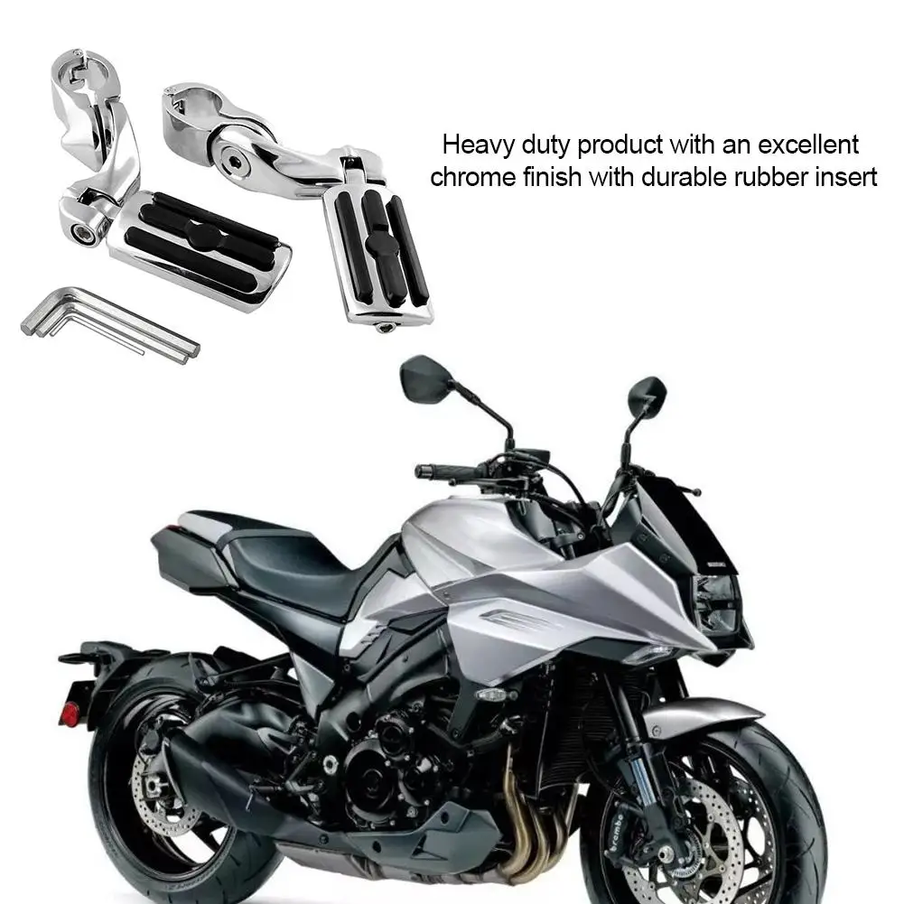 1 пара ножек и монтажных зажимов универсальная подставка для ног мотоцикла 1/4 25