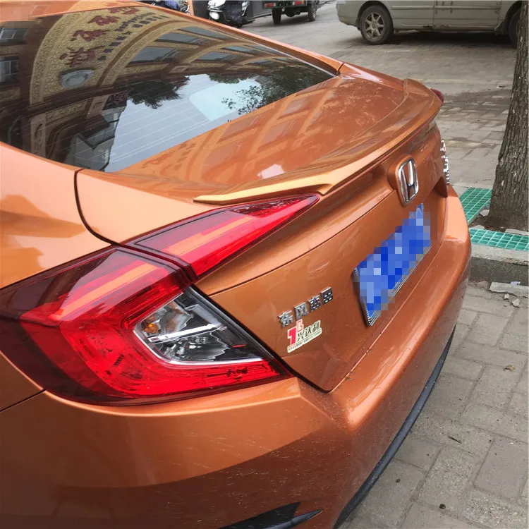Спойлер для Honda Civic 2016-2018 высококачественный спойлер из АБС-пластика заднего