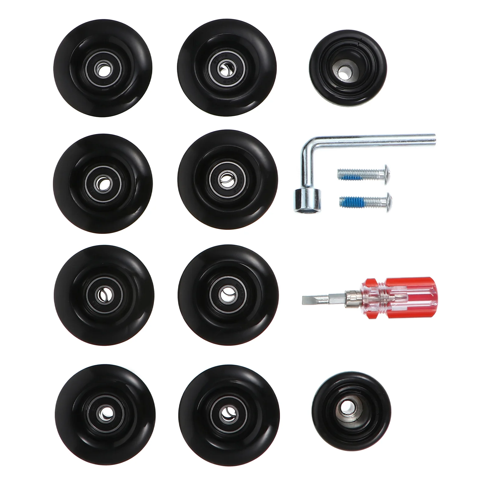 

1 комплект роликовых колес несветящиеся аксессуары для катания на коньках