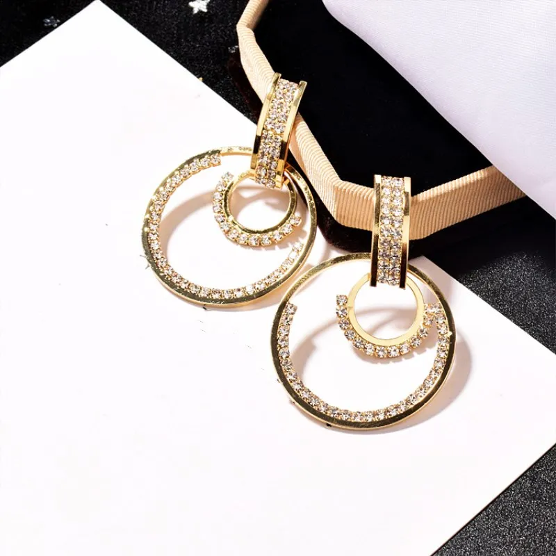 2019 горячая распродажа высокое качество 925 серебряные серьги с геометрическими