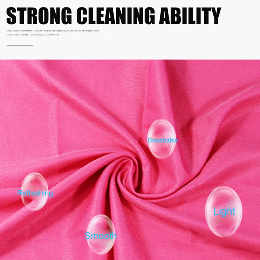 

Quick Drying Cooling Towel Instant Cooling Relief Sports Portable Yoga Gym Pilates Running Travel Towel With Silicone Bag