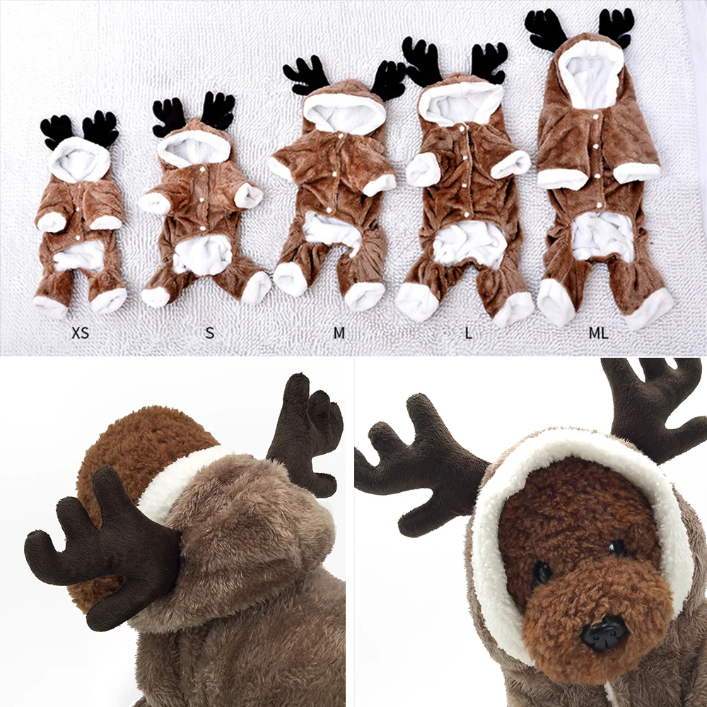 Рождественский Декор одежда для собак теплый флисовый костюм питомцев кошек