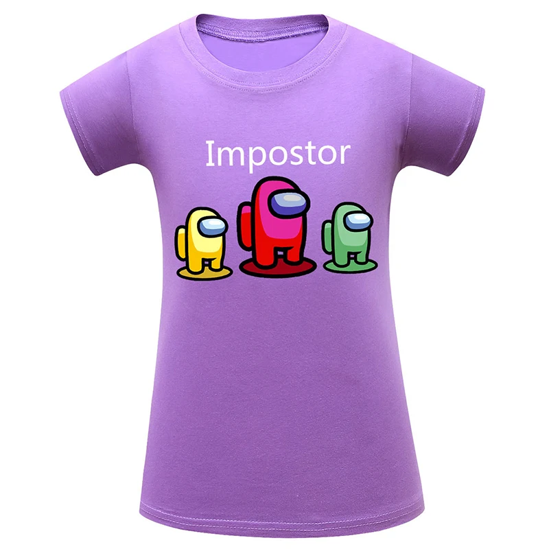 

New T-shirt for Kids Game Among us Summer Clothes Cartoon Printed T-shirt Boys Girls Kawaii Tees Unisex Fashion Clothes Children