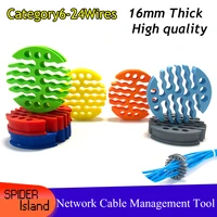 thick 30holes computer room cable management board cabinet network cable combing board cable combing for cat6 cat6a cat7 cable