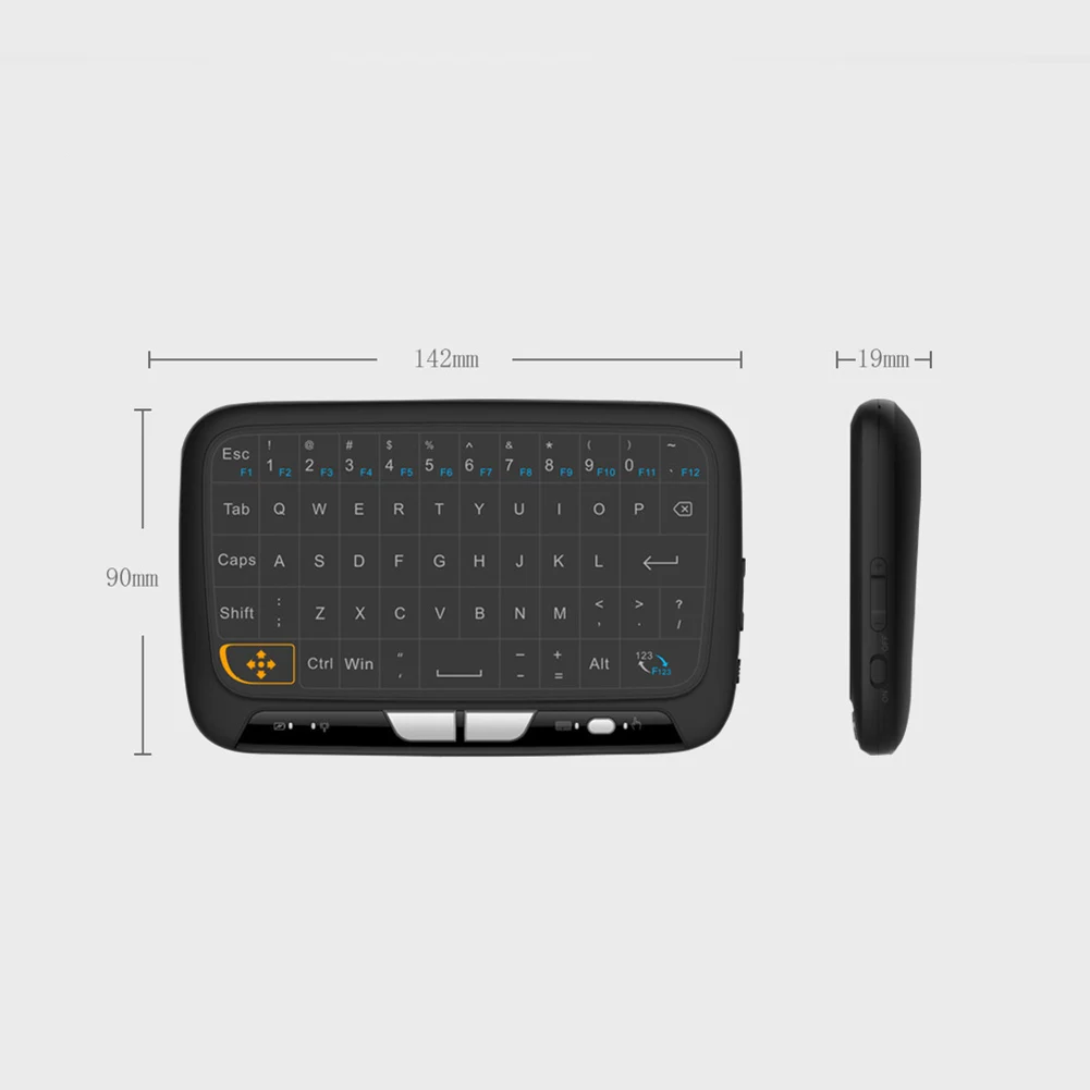 h18 portable mini touchpad keyboard wireless air mouse for smart tv pc phone free global shipping