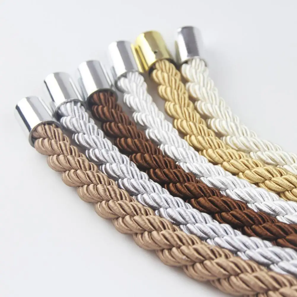 

Curtain Magnet Buckle Curtain Buckle Binding Rope Punch-free Installation Solid Color Decor Hanging Pendant Curtain Tie Buckle