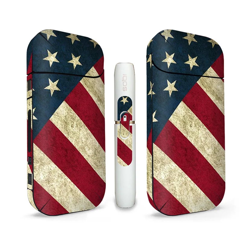 2 шт. дизайн флага для кожи IQOS электронных сигарет универсальная наклейка iqos 4 plus