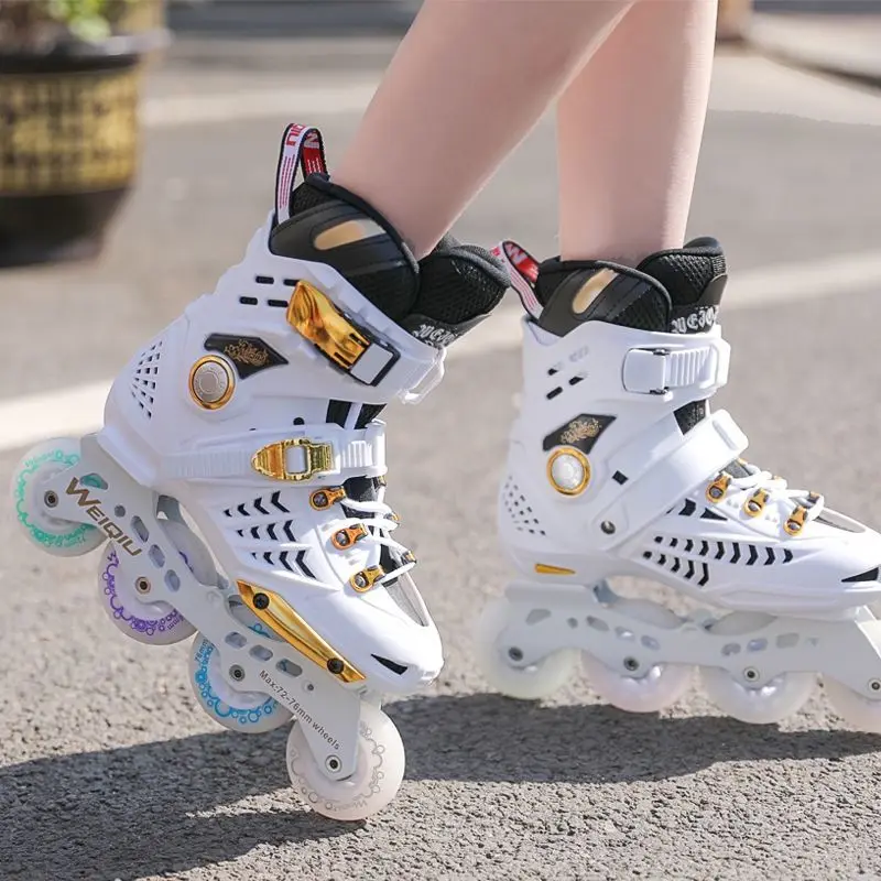 

Inline Skates Professional Roller Skate Shoes Slalom Adult Roller Skating Shoes Sliding Free Skate Sneakers Patins 35-44