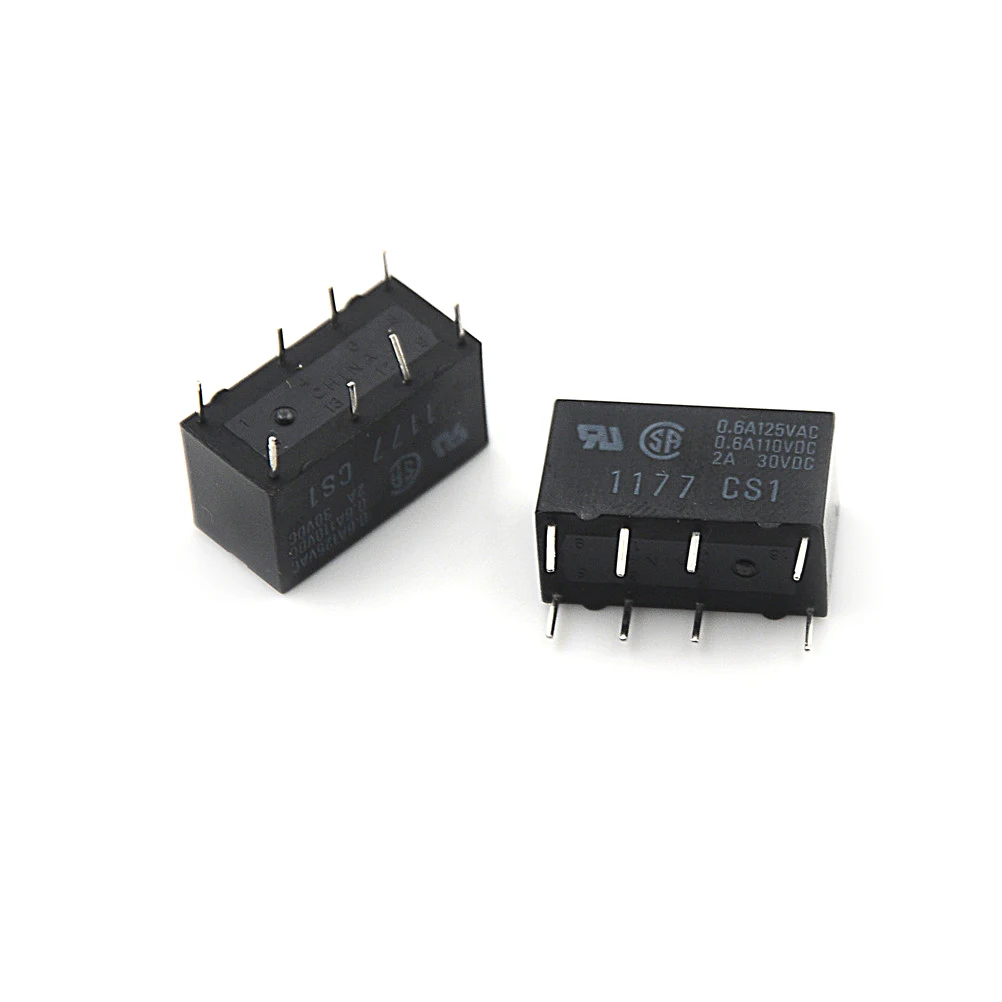 5 шт./лот G5V 2 DC 12 В 2A DPDT 8Pin PCB крепление низкая стоимость реле сигнала черный