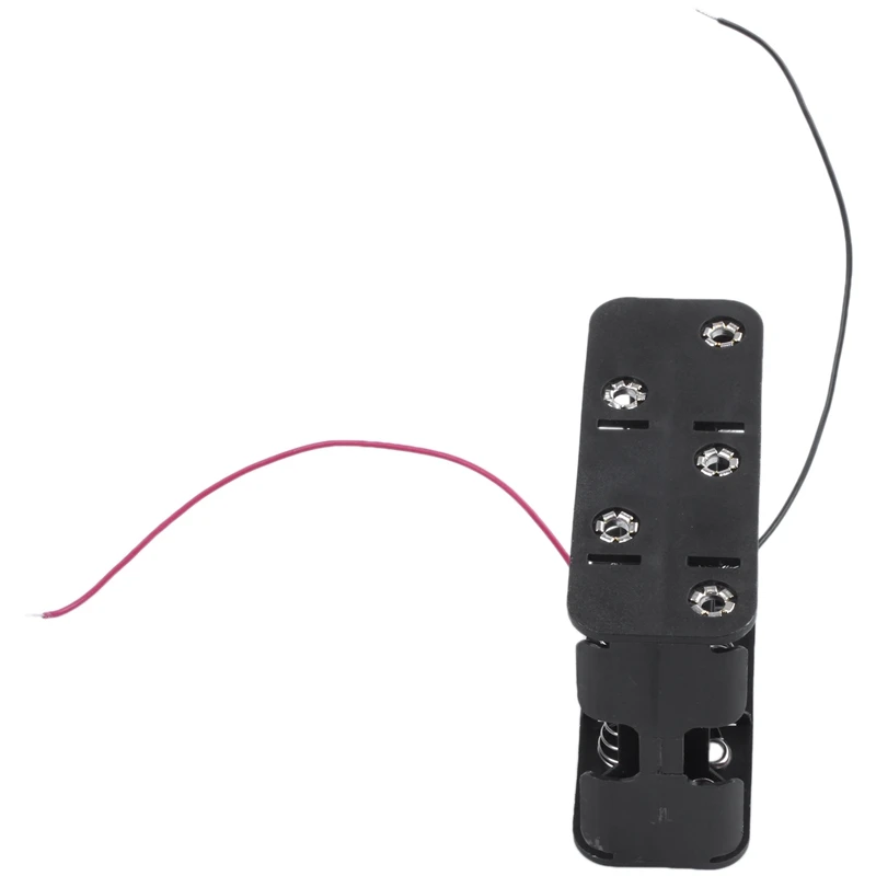 Черный пластиковый чехол с держателем для аккумулятора 10x1 5 V AA 2 шт. |