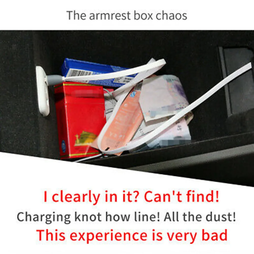 

Durable Central Armrest Storage Box Practical Dust-proof Waterproof For Toyota Sienna 2021 Accessories Console Container PVC+ABS